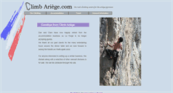 Desktop Screenshot of climbariege.co.uk