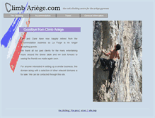 Tablet Screenshot of climbariege.co.uk